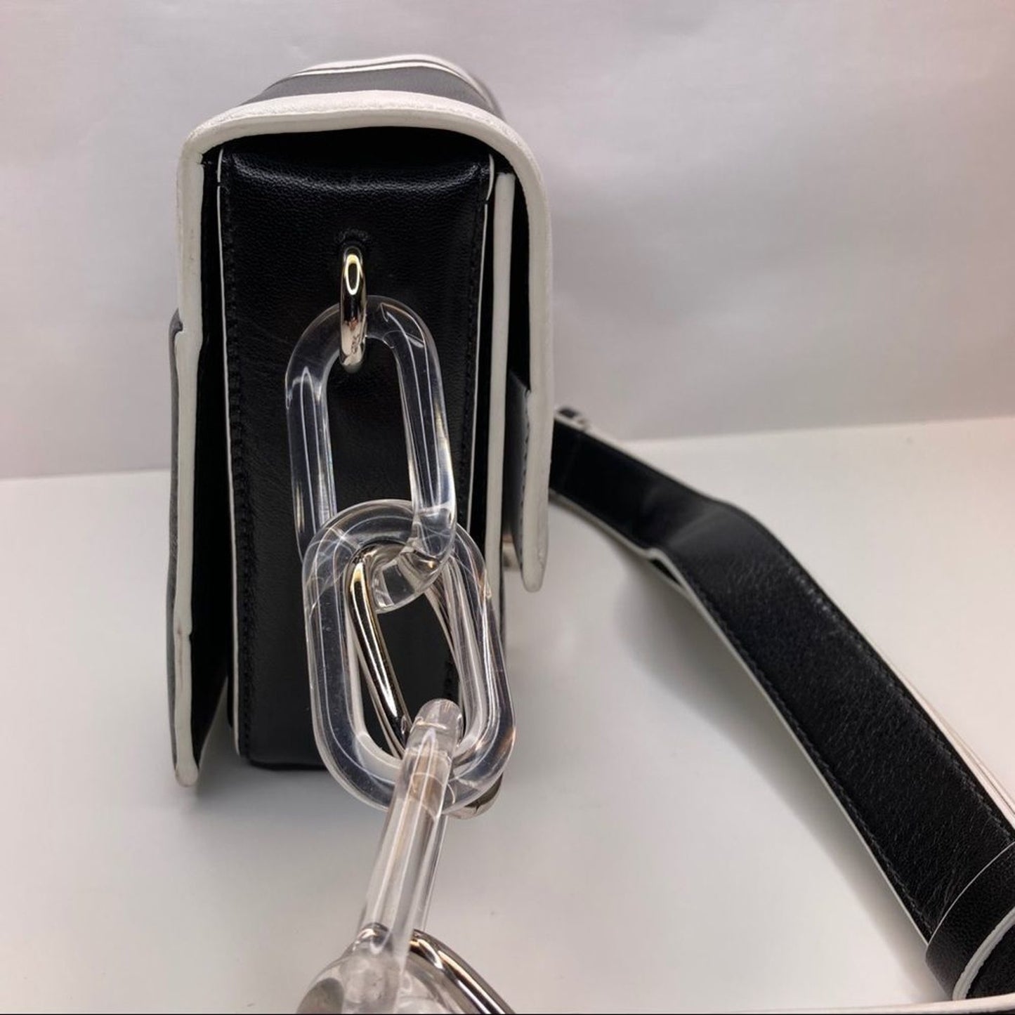 Marni Caddy Racing Stripe Leather Shoulder Bag Handbag Purse Marni Woman’s bag
