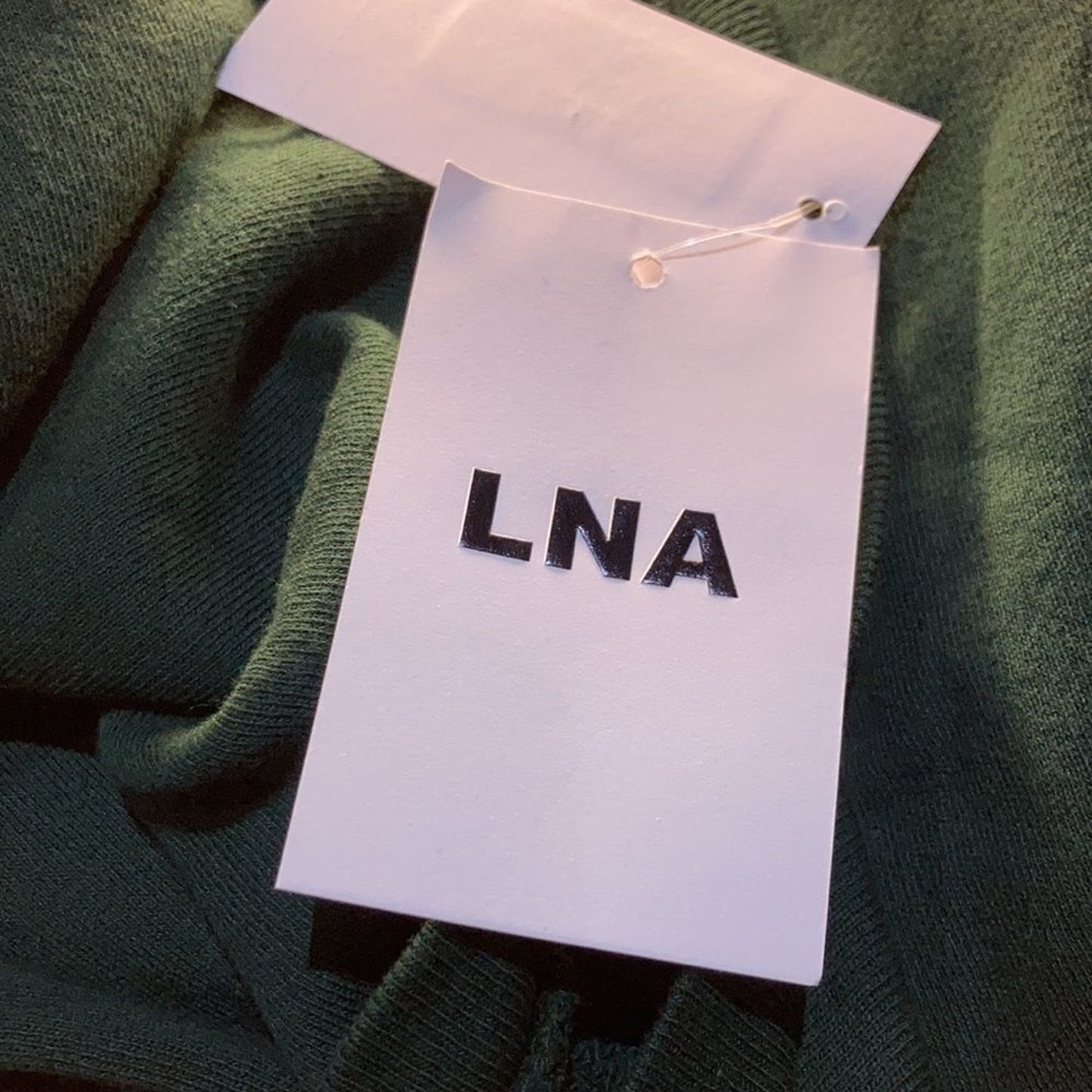 LNA Jett Sweatshirt Women's top pine green Puff Sleeve