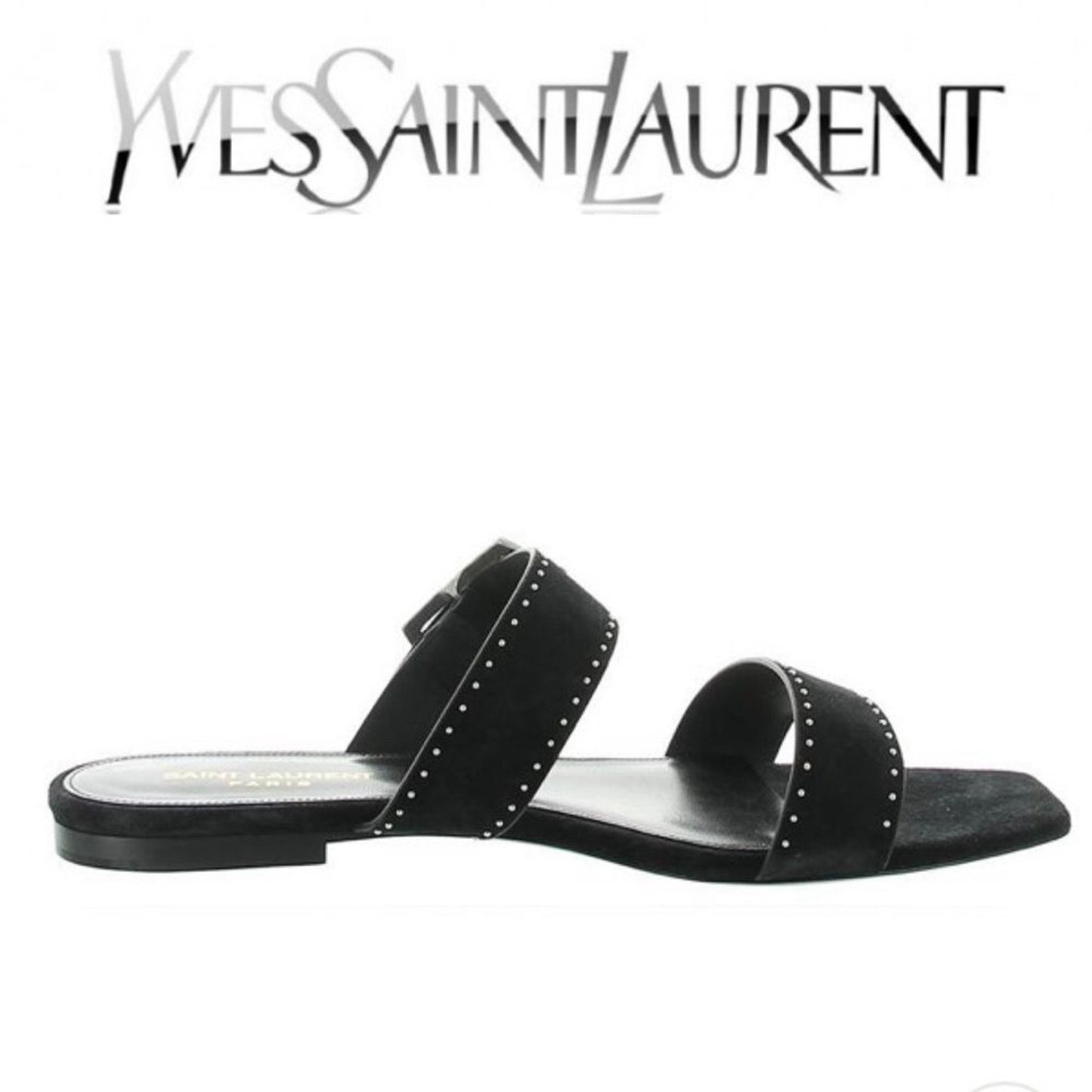 Saint Laurent PEAR BUCK SUEDE SANDAL WOMENS SZ 39 / 9