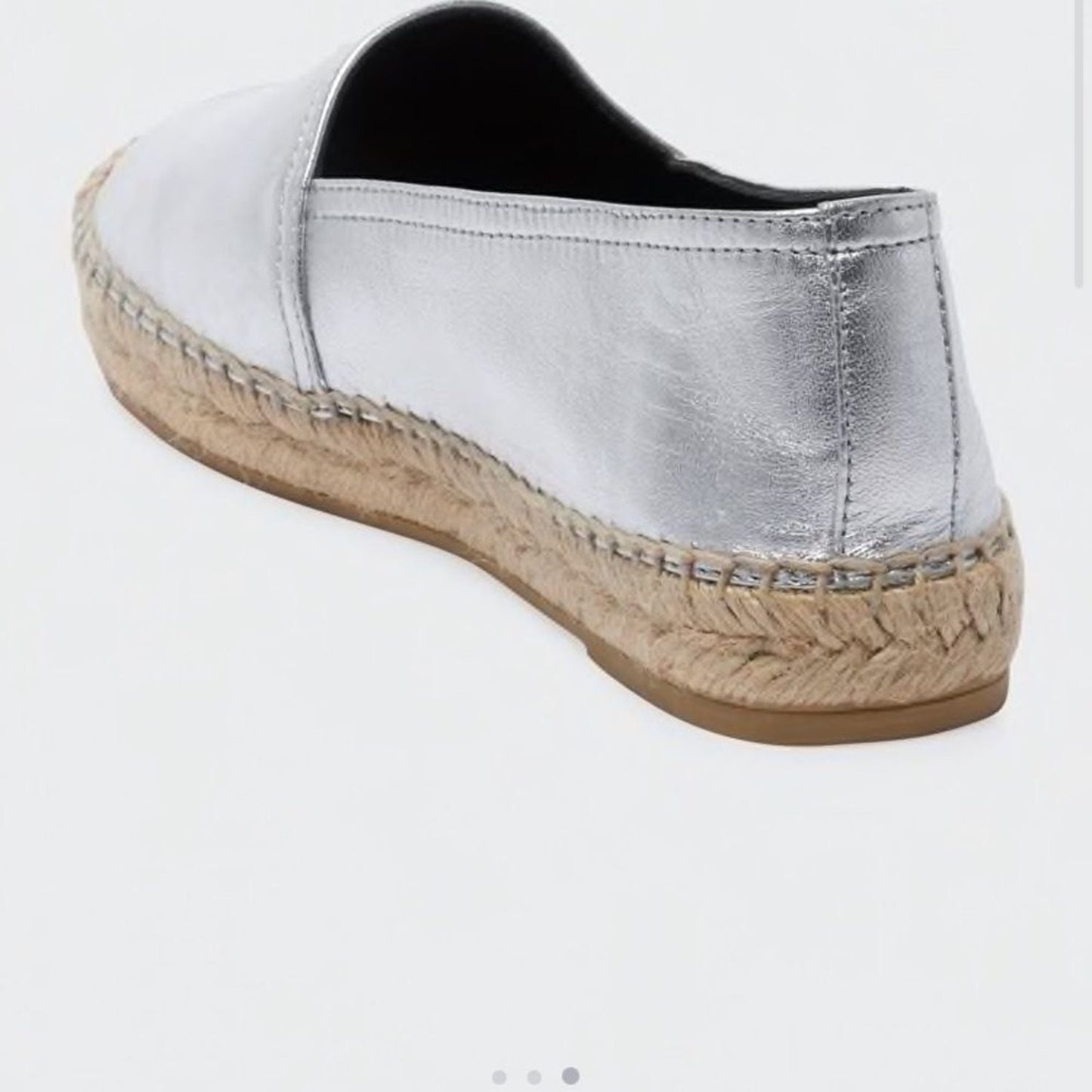 SAINT LAURENT YSL Flat Metallic Espadrilles US Size 6.5 Euro Size 36.5