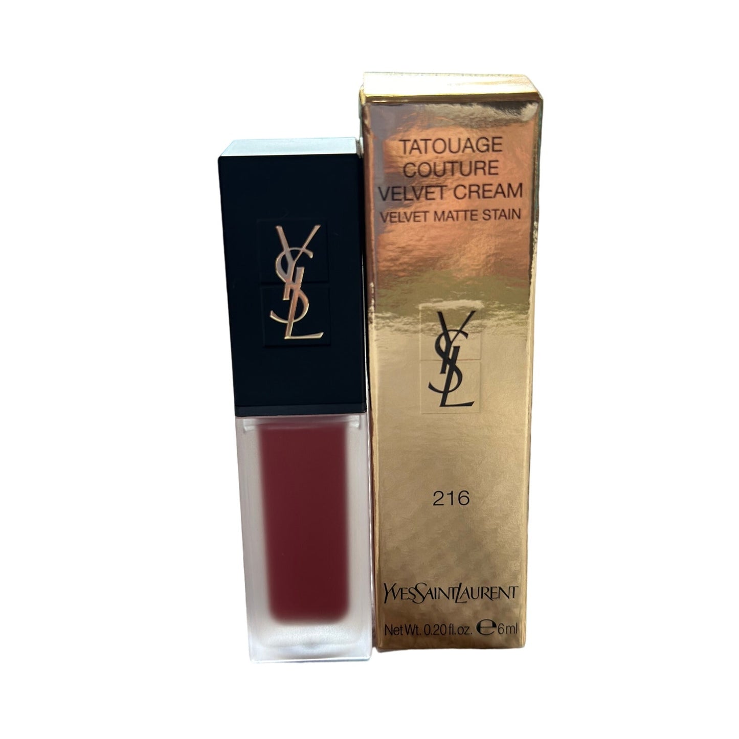 Yves Saint Laurent Tatouage Couture Velvet Cream - Velvet Matte Stain (Shade 216) Condition: Brand New, Unopened