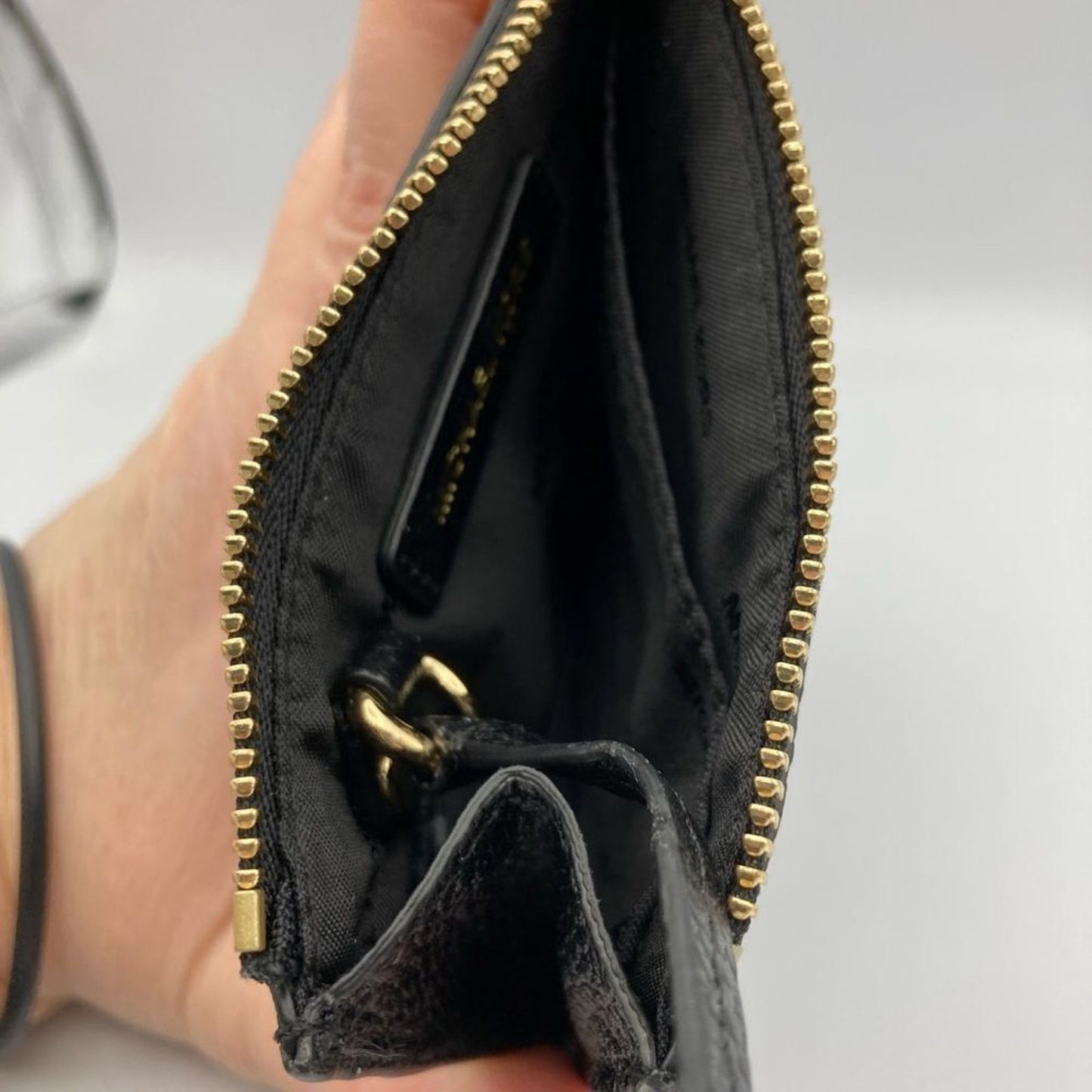 MICHAEL MICHAEL KORS Black Leather Coin Purse