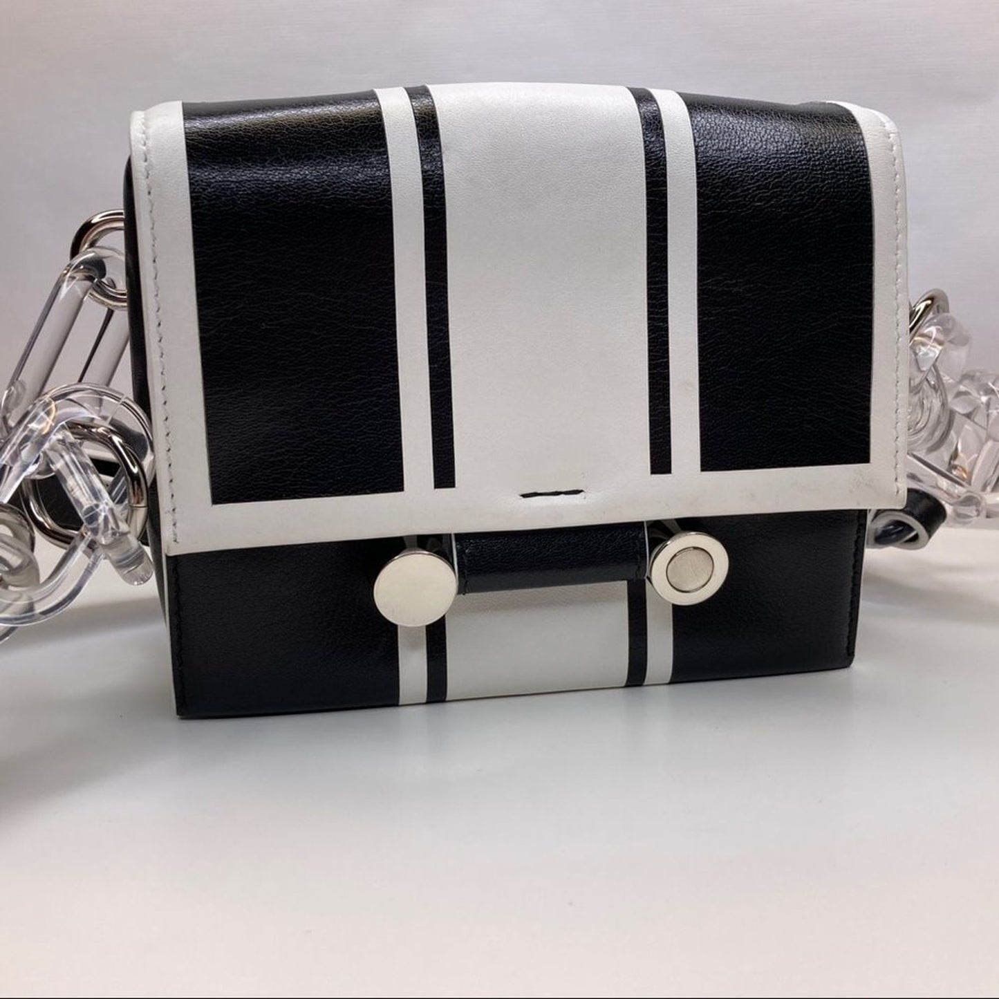 Marni Caddy Racing Stripe Leather Shoulder Bag Handbag Purse Marni Woman’s bag