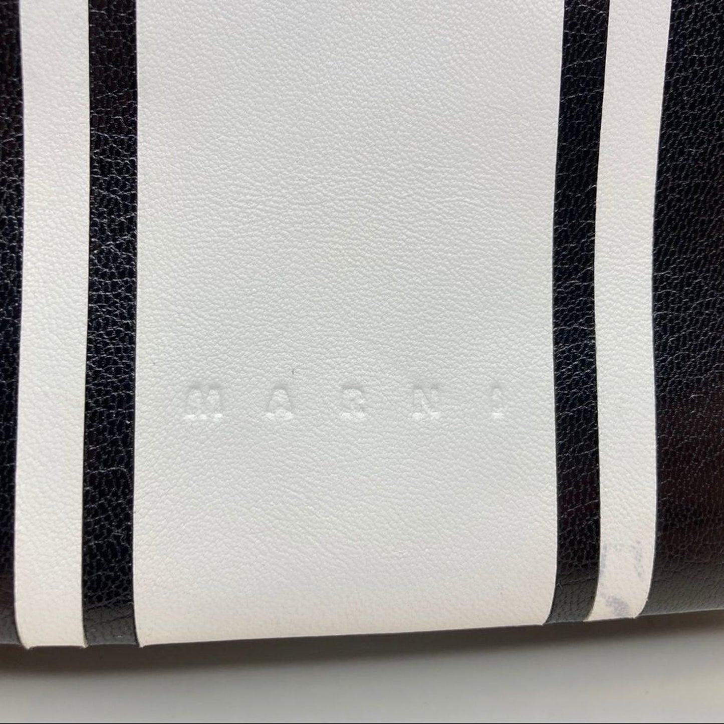 Marni Caddy Racing Stripe Leather Shoulder Bag Handbag Purse Marni Woman’s bag