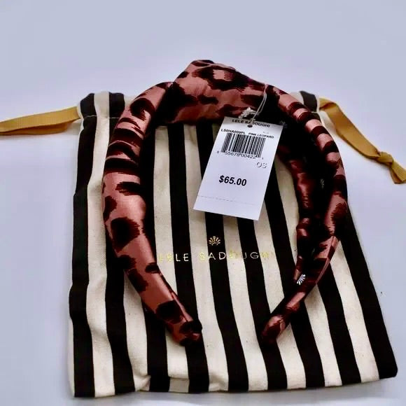 Lele Sadoughi knotted headband in leopard print Woman's Girls Headband