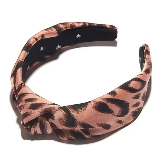 Lele Sadoughi knotted headband in leopard print Woman's Girls Headband