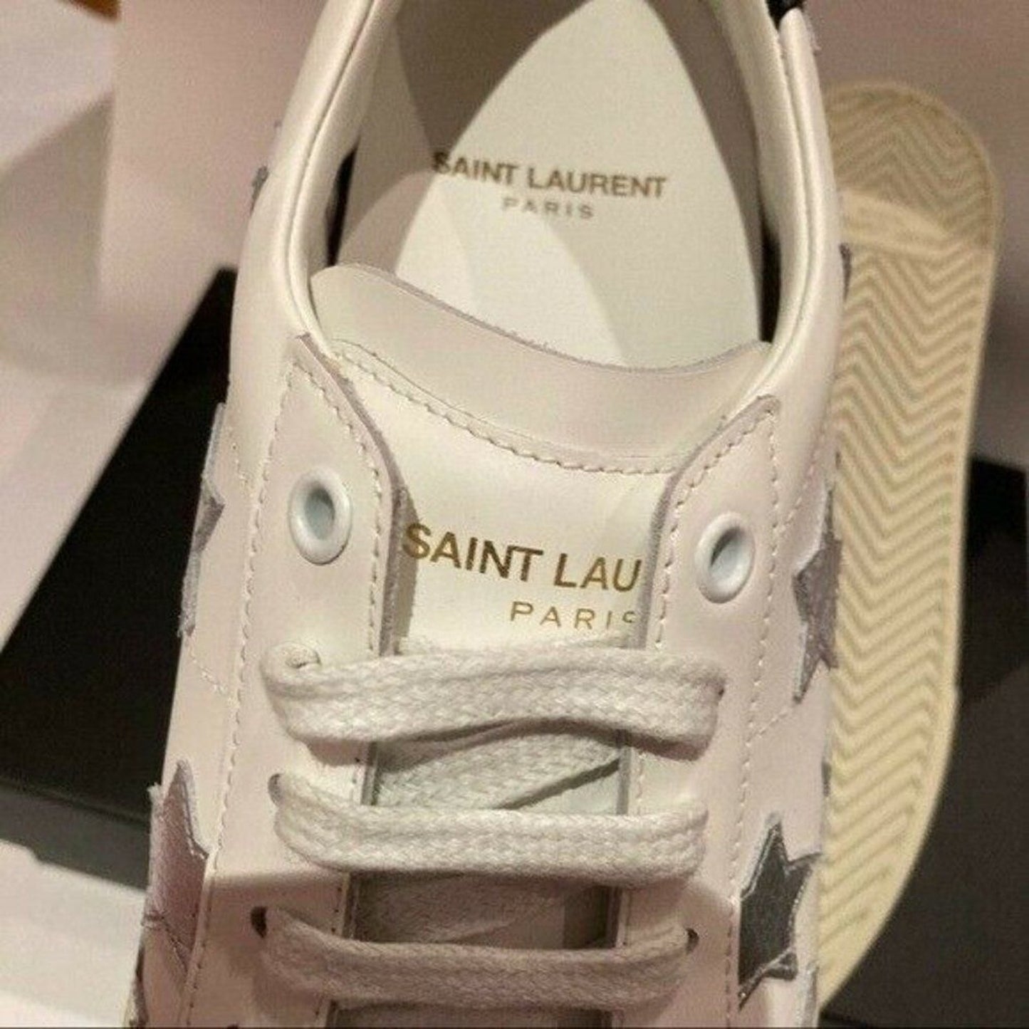 Saint Laurent YSL Silver Star Sneaker SIZE39+ / US 9.5 NEW IN BOX