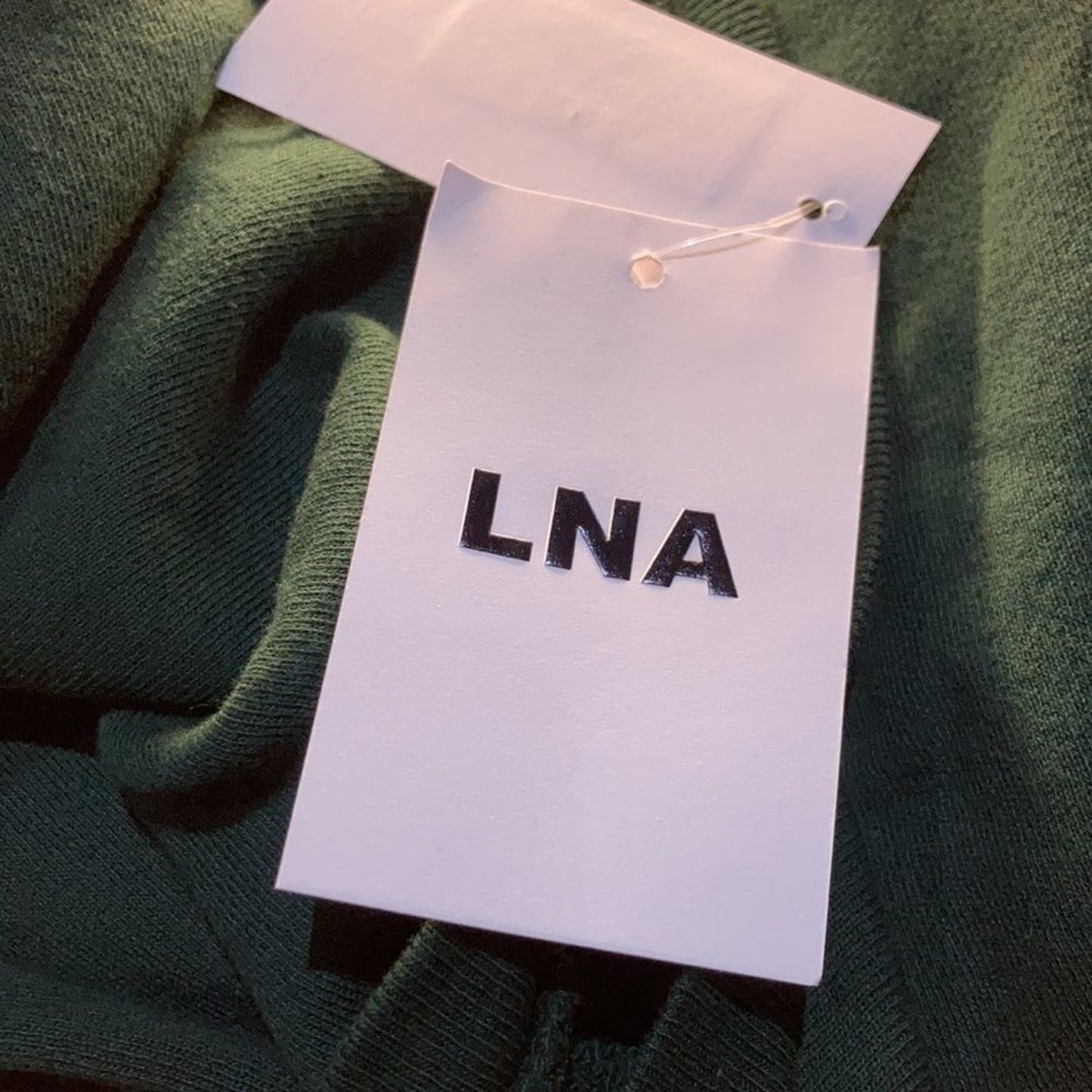 LNA Jett Sweatshirt Women's top pine green Puff Sleeve