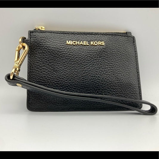 MICHAEL MICHAEL KORS Black Leather Coin Purse