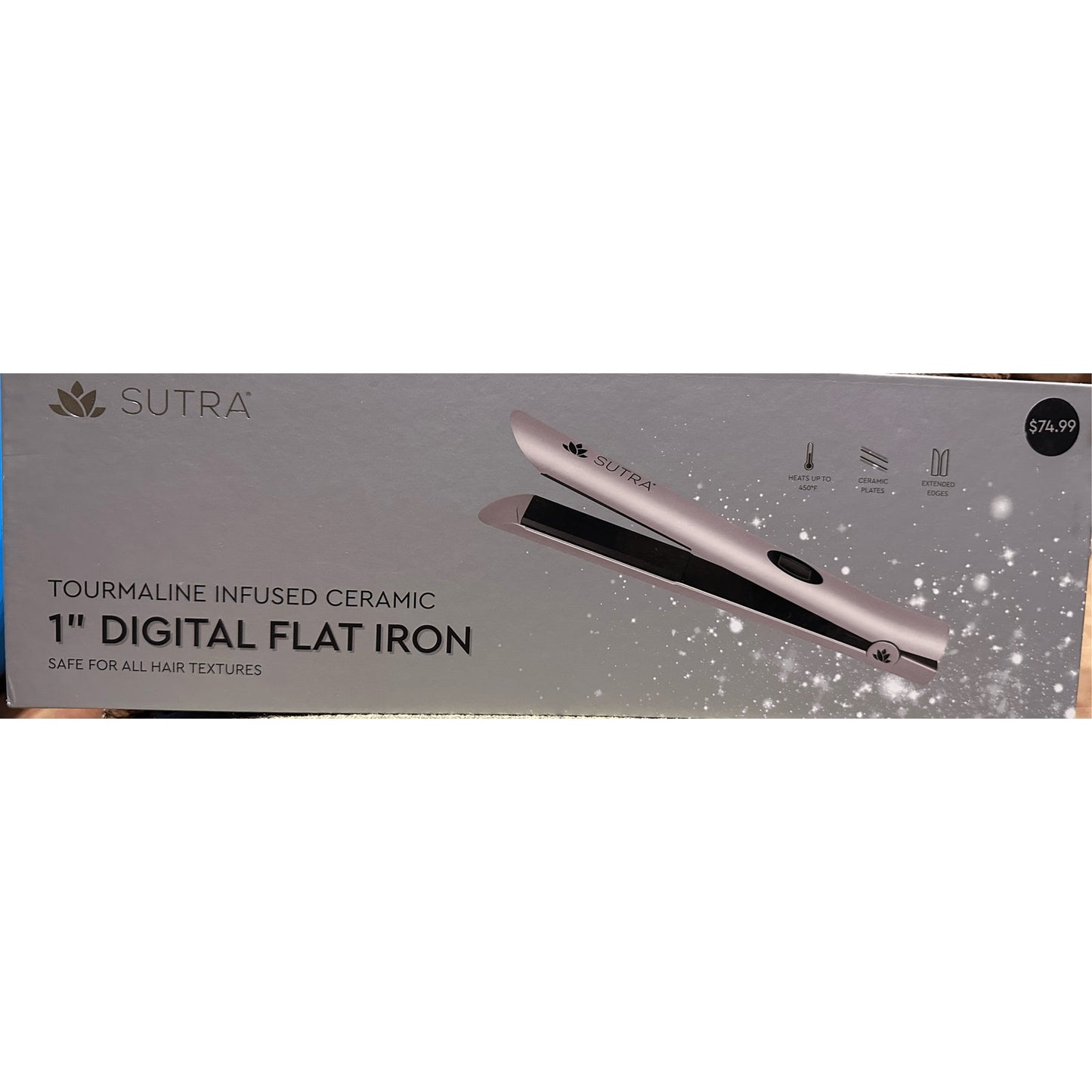 Sutra Digital Flat Iron 1" Tourmaline Infused Ceramic