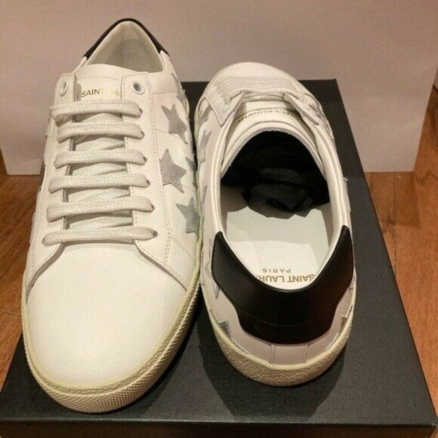 Saint Laurent YSL Silver Star Sneaker SIZE39+ / US 9.5 NEW IN BOX