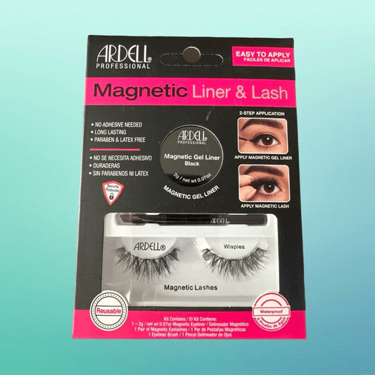 Ardell Magnetic Liner & Lash Kit - Wispy Magnetic Eyelashes with Gel Liner - Reu