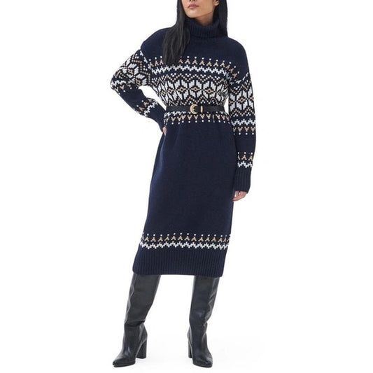 Patrisse Fair Isle Long Sleeve Sweater Dress US size 6 NWT