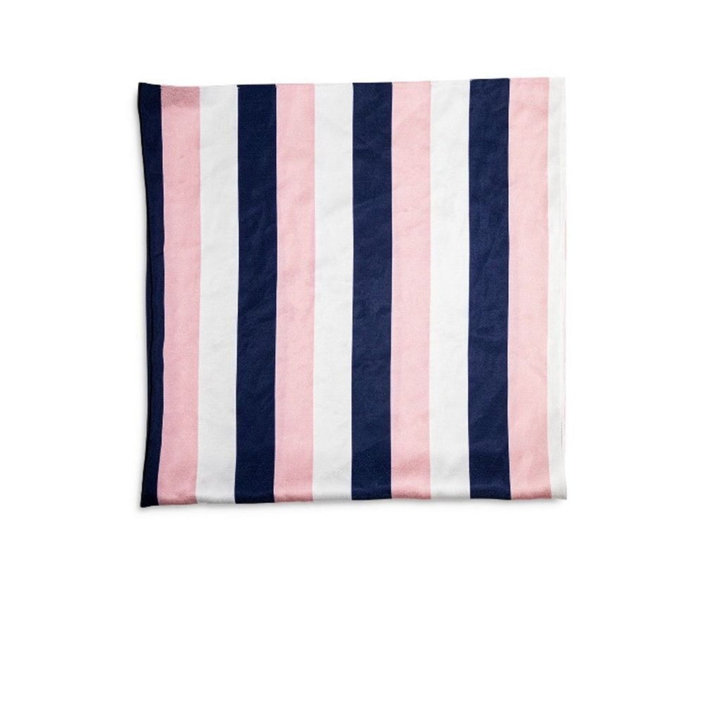 Lele Sadoughi woman’s Striped Square Scarf With Draw String Bag Color: Pink/Navy