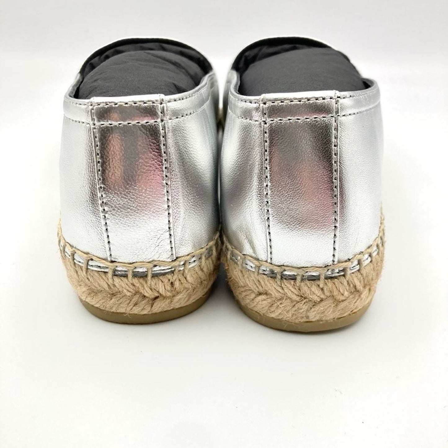 SAINT LAURENT YSL Flat Metallic Espadrilles US Size 6.5 Euro Size 36.5