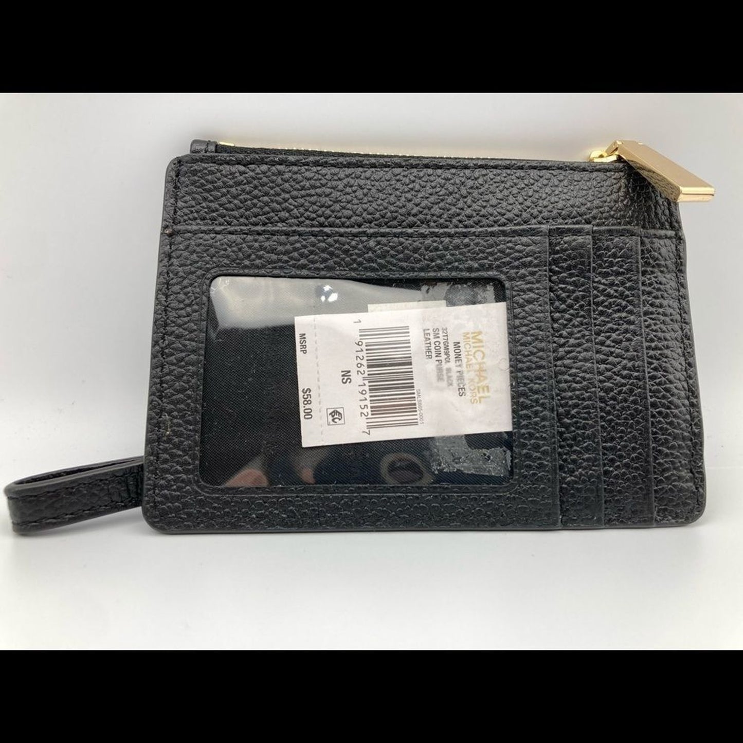 MICHAEL MICHAEL KORS Black Leather Coin Purse